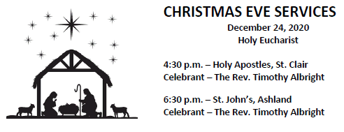 CHRISTMAS EVE SERVICES December 24, 20200
