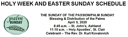 HE SUNDAY OF THE PASSION/PALM SUNDAY