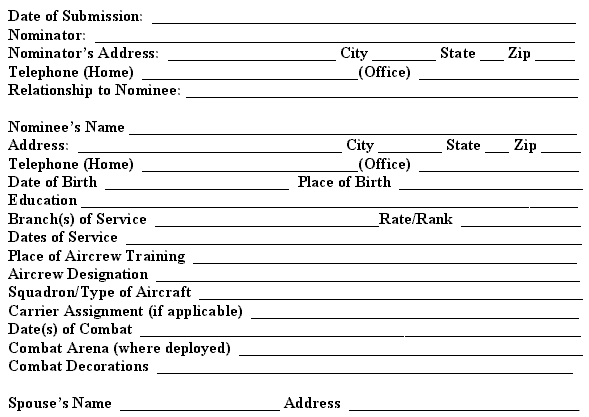 Aircrew Form
