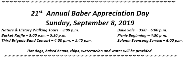 21st Annual Baber Appreciation 