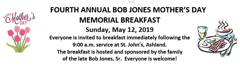 FOURTH ANNUAL BOB JONES MOTHER'S DAYG