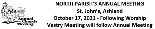 NORTH PARISH'S ANNUAL MEETING