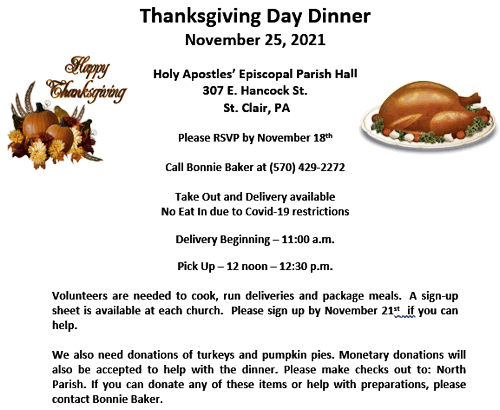 Thanksgiving Day Dinner