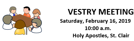 VESTRY MEETING 2019!