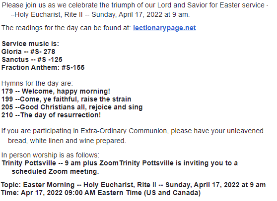 North Parish Events