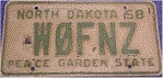 Amateur Radio License Plate