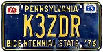Amateur Radio License Plate